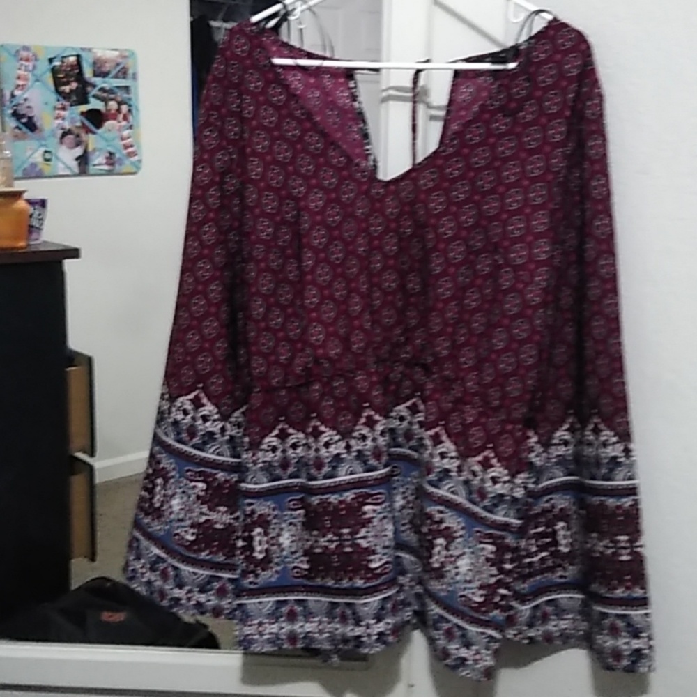 Forever 21 Long Sleeve Romper